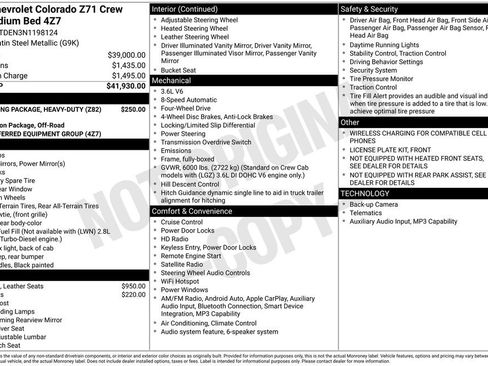 Used 2022 Chevrolet Colorado Z71 AWD/4WD image 7