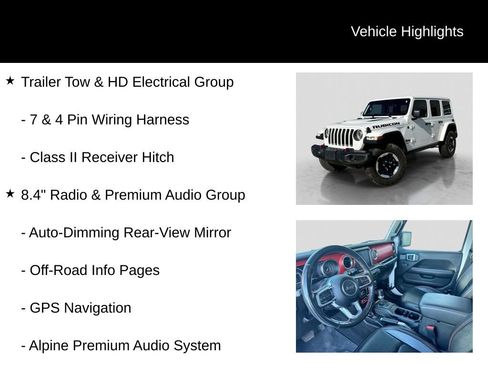 Used 2021 Jeep Wrangler Unlimited Rubicon w/ Uconnect 4C Nav & Sound Group AWD/4WD image 11