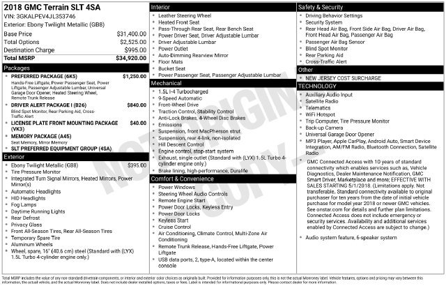 Used 2018 GMC Terrain SLT w/ Preferred Package FWD image 26