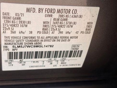Used 2021 Lincoln Aviator Reserve w/ Equipment Group 201A RWD image 30
