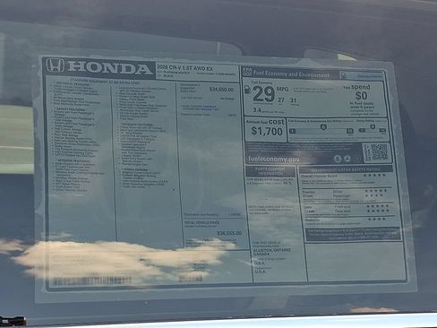 New 2026 Honda CR-V EX image 3