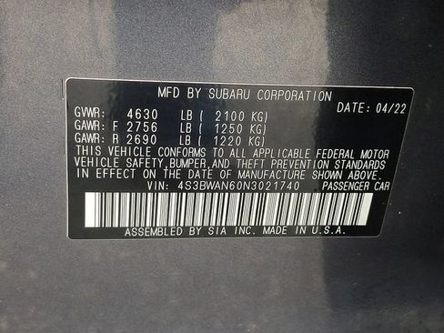 Used 2022 Subaru Legacy Limited AWD/4WD image 29
