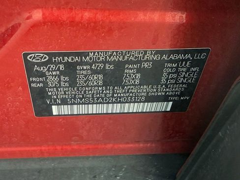 Used 2019 Hyundai Santa Fe Limited w/ Cargo Package image 40