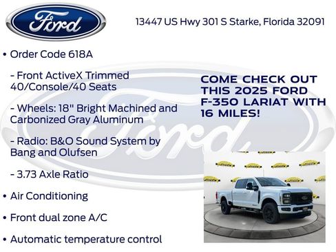 New 2025 Ford F350 Lariat w/ Black Appearance Package image 26