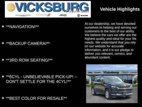 Used 2022 Jeep Grand Cherokee L Limited w/ Trailer Tow Group (B) AWD/4WD image 7