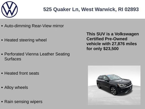 Certified 2023 Volkswagen Taos SEL image 19