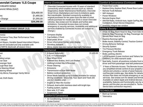 Used 2023 Chevrolet Camaro LS RWD image 6