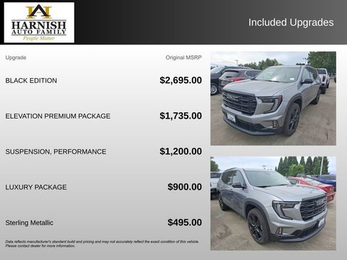Used 2026 GMC Acadia Elevation w/ Black Edition AWD/4WD image 4