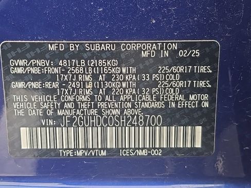 Used 2025 Subaru Crosstrek 2.5i Premium AWD/4WD image 8