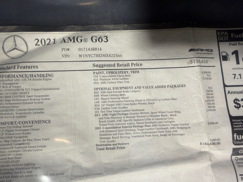 Used 2021 Mercedes-Benz G 63 AMG 4MATIC image 33