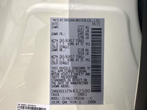 New 2026 Nissan Frontier SV w/ SV Convenience Package RWD image 21