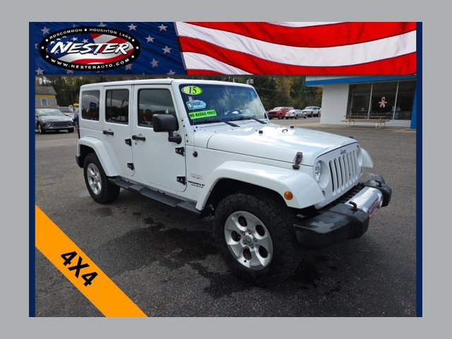 Used 2015 Jeep Wrangler Unlimited Sahara w/ Connectivity Group AWD/4WD image 1