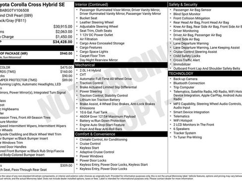 New 2026 Toyota Corolla Cross AWD Hybrid w/ Moonroof Package image 4