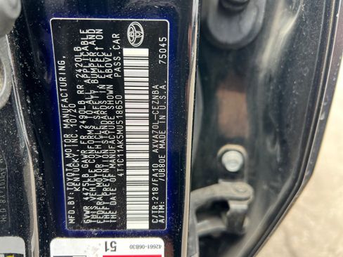 Used 2021 Toyota Camry LE FWD image 35
