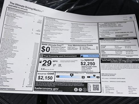 New 2026 BMW X3 xDrive30 w/ Premium Package image 38