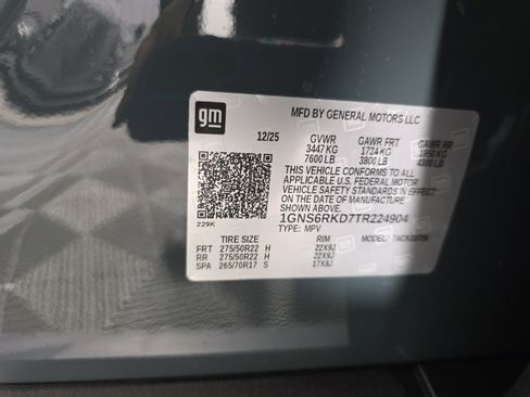 New 2026 Chevrolet Tahoe RST w/ Advanced Technology Package image 11