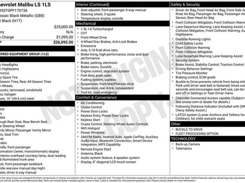 Used 2023 Chevrolet Malibu LS FWD image 29