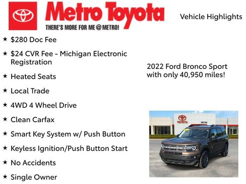 Used 2022 Ford Bronco Sport Big Bend w/ Convenience Package AWD/4WD image 7