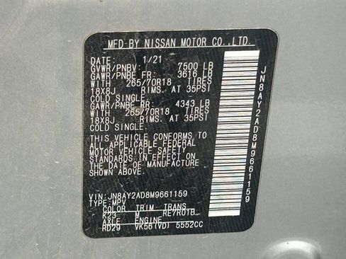 Used 2021 Nissan Armada SV image 37