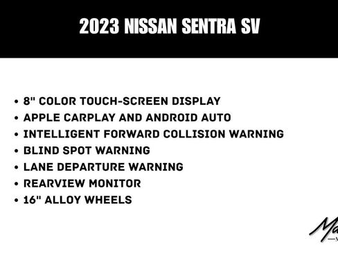 Used 2023 Nissan Sentra SV image 2