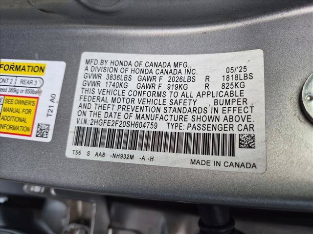 Used 2025 Honda Civic LX image 30