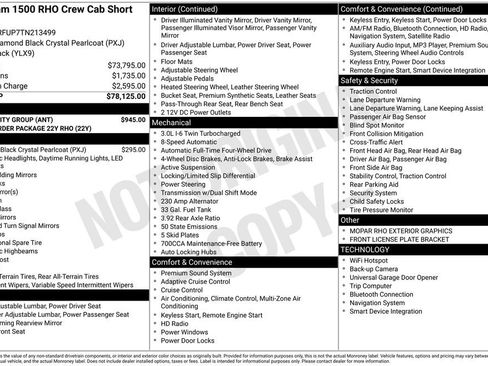 New 2026 RAM 1500 RHO w/ Bed Utility Group AWD/4WD image 3