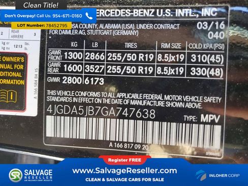 Used 2016 Mercedes-Benz GLE 350 image 17