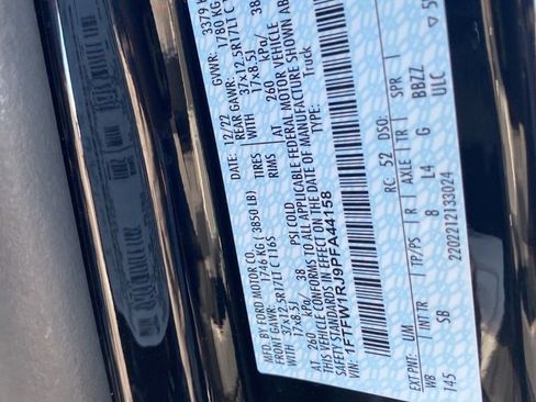 Used 2023 Ford F150 Raptor w/ Equipment Group 802A Raptor R image 58