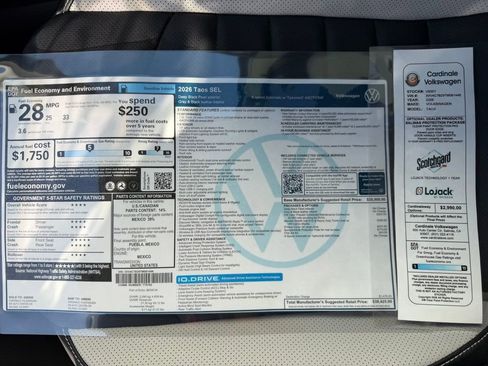 New 2026 Volkswagen Taos SEL AWD/4WD image 33