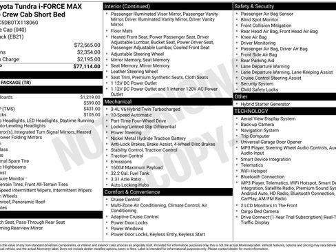 New 2026 Toyota Tundra TRD Pro AWD/4WD image 16