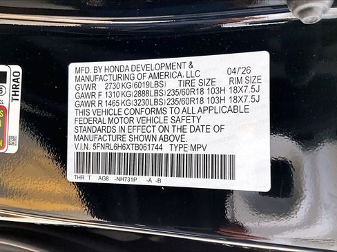 New 2026 Honda Odyssey EX-L image 21