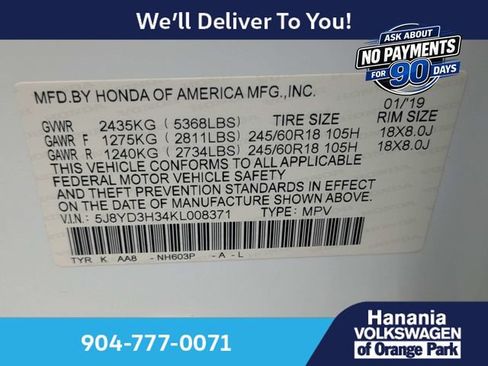 Used 2019 Acura MDX FWD image 21