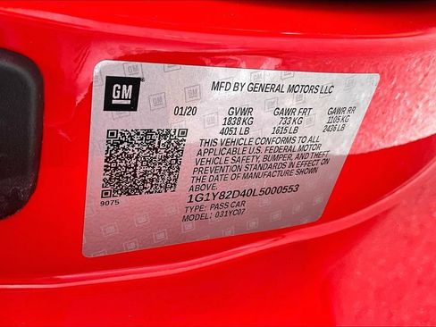 Used 2020 Chevrolet Corvette Stingray Premium Cpe w/ 3LT Preferred Equipment Group RWD image 38