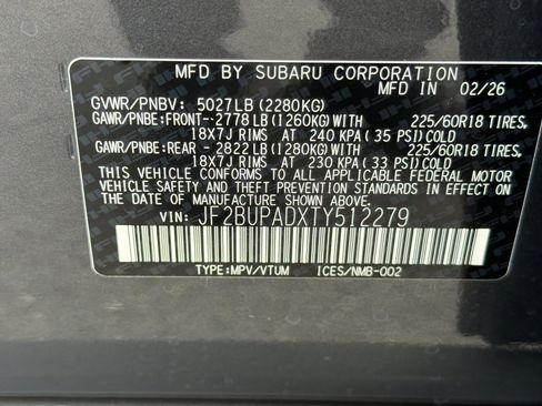 New 2026 Subaru Outback Premium image 27