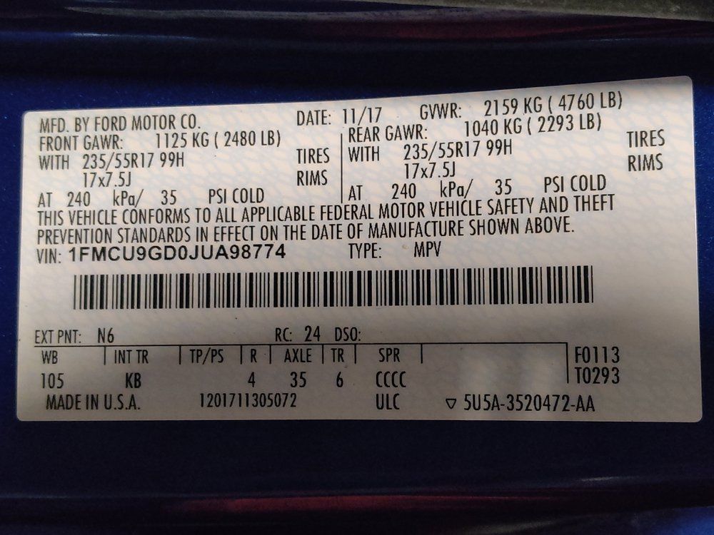 Used 2018 Ford Escape SE AWD/4WD image 33