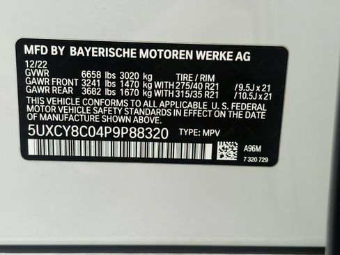 Used 2023 BMW X6 M50i w/ Executive Package AWD/4WD image 37
