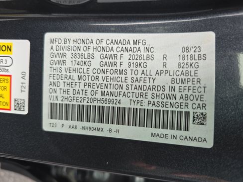 Certified 2023 Honda Civic LX image 32