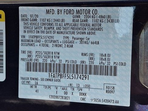 Used 2020 Ford Mustang GT Premium RWD image 28