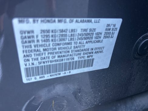 Used 2016 Honda Pilot Touring image 52