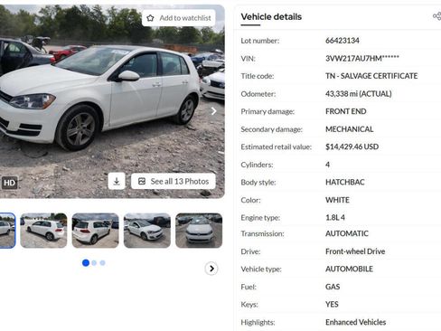 Used 2017 Volkswagen Golf SE image 47