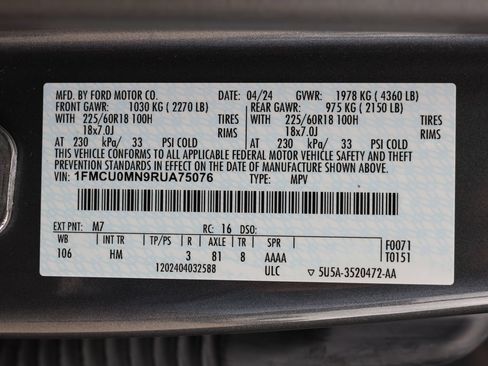 Used 2024 Ford Escape ST-Line FWD image 34
