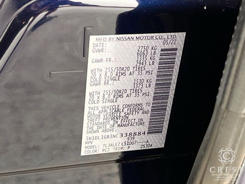 Certified 2022 INFINITI QX60 Sensory w/ Cargo Package image 33