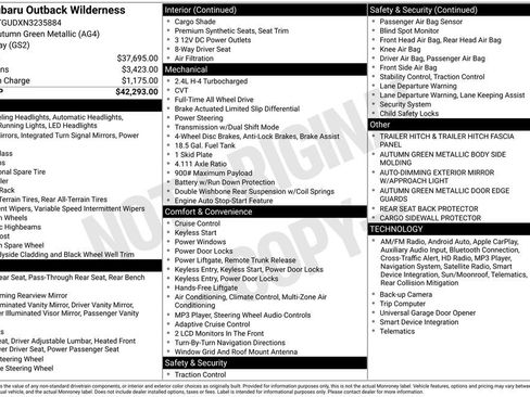 Used 2022 Subaru Outback Wilderness image 19