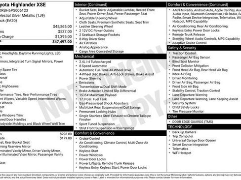 Used 2023 Toyota Highlander XSE AWD/4WD image 32