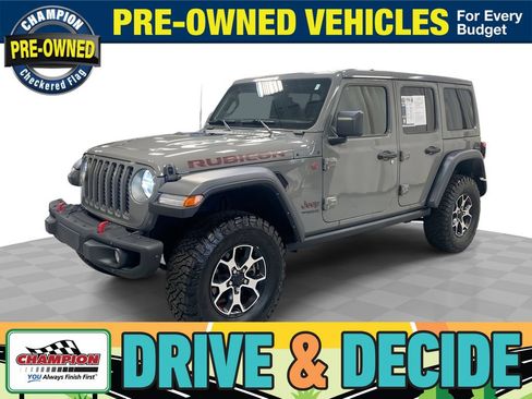 Used 2022 Jeep Wrangler Unlimited Rubicon w/ Steel Bumper Group AWD/4WD image 1