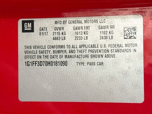 Used 2017 Chevrolet Camaro SS RWD image 26