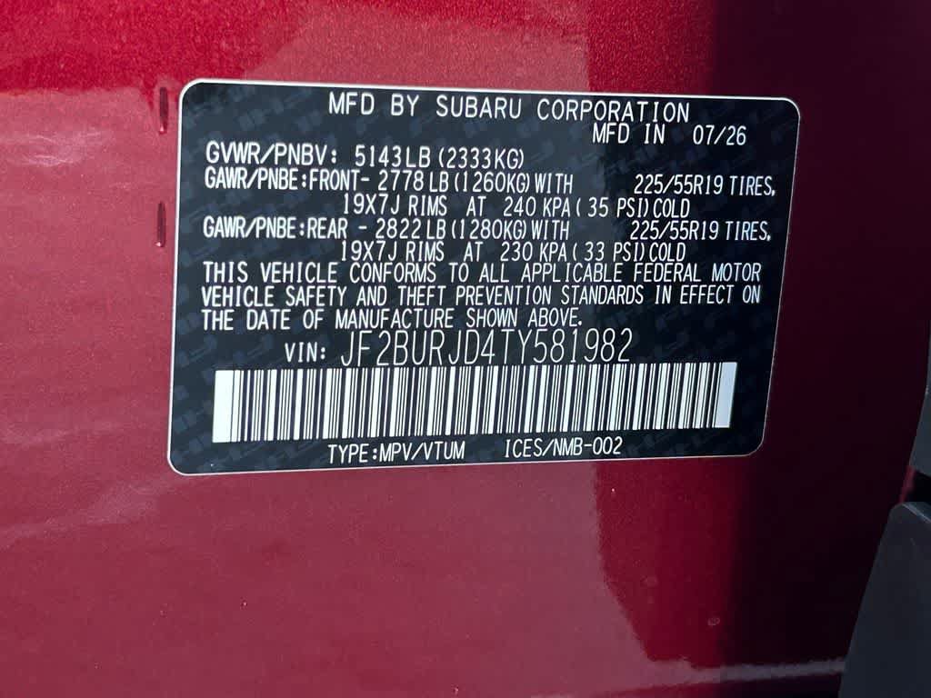 New 2026 Subaru Outback Touring XT AWD/4WD image 22