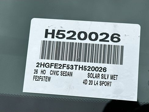 New 2026 Honda Civic Sport image 24