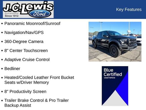 Certified 2018 Ford F150 Raptor w/ Equipment Group 802A Luxury image 31