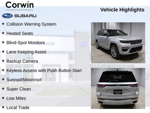 Used 2022 Jeep Grand Cherokee Summit w/ Adv Protech Group IV AWD/4WD image 11